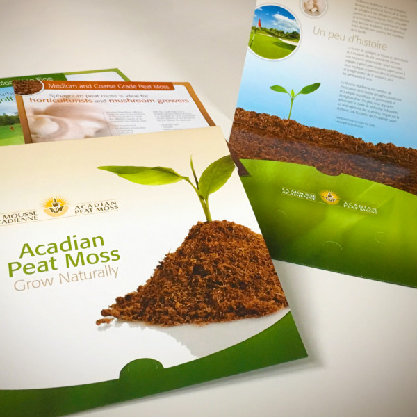 Acadian Peat Moss Promotional Folder